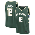 Jamed M.Bucks #12 Taurean Prince Hunter Green Fast Break Replica Player Jerseys - Icon Edition