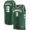 Jamed M.Bucks #9 Bobby Portis Green Fast Break Replica Jerseys - Icon Edition