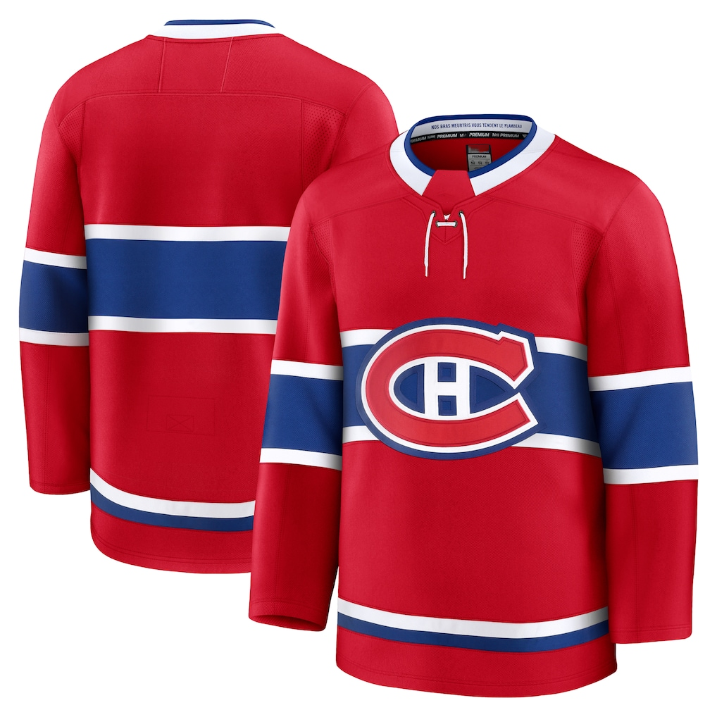 Jamed M.Canadiens Red Home Premium Jerseys