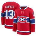 Jamed M.Canadiens #13 Cole Caufield Red Home Premium Jerseys