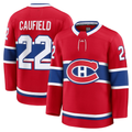 Jamed M.Canadiens #22 Cole Caufield Red Home Premium Jerseys