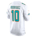 Jamed M.Dolphins #10 Jacob Rodriguez White Game Stitched Jerseys