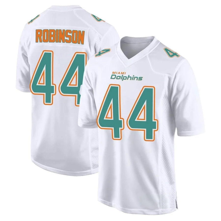 Jamed M.Dolphins #44 Chop Robinson Player White Foshion Elite Stitched Jerseys