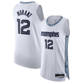 Jamed M.Grizzlies #12 Ja Morant White 2025-2026 Authentic Stitched Jerseys- City Edition