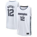 Jamed M.Grizzlies #12 Ja Morant White 2025-2026 City Edition Fast Break Stitched Jerseys
