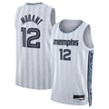 Jamed M.Grizzlies #12 Ja Morant White 2025-2026 Swingman Stitched Jerseys- City Edition