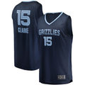 Jamed M.Grizzlies #15 Brandon Clarke Navy Fast Break Replica Stitched Jerseys- Icon Edition