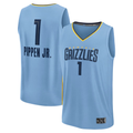 Jamed M.Grizzlies #1 Scotty Pippen Jr. Light Blue Fast Break Replica Player Stitched Jerseys- Statement Edition