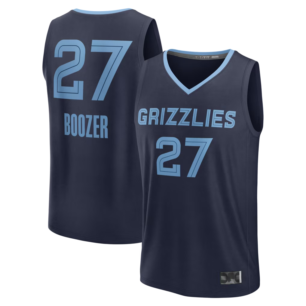Jamed M.Grizzlies #27 Cameron Boozer Navy Draft First Round Pick Fast Break Stitched Jerseys- Icon Edition