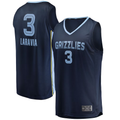Jamed M.Grizzlies #3 Jake LaRavia Navy Fast Break Replica Player Stitched Jerseys- Icon Edition