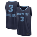 Jamed M.Grizzlies #3 Kentavious Caldwell-Pope Navy Fast Break Replica Player Stitched Jerseys- Icon Edition