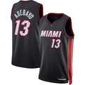 Jamed M.Heat #13 Bam Adebayo kounmpo Black Fast Break Jerseys - Icon Edition