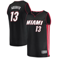 Jamed M.Heat #13 Bam Adebayo Black Fast Break Replica Player Jerseys - Icon Edition