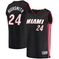 Jamed M.Heat #24 Haywood Highsmith Black 2021-2022 Fast Break Replica Jerseys - Icon Edition