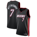 Jamed M.Heat #7 Giannis Antetokounmpo Black Swingman Jerseys - Icon Edition
