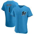 Jamed M.Marlins #1 Connor Norby Player Blue Home Limited Elite Stitched Jerseys