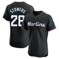 Jamed M.Marlins #28 Kyle Stowers Player Black Vapor Home Limited Elite Stitched Jerseys