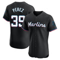 Jamed M.Marlins #39 Eury Perez Player Black Vapor Home Limited Elite Stitched Jerseys