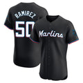 Jamed M.Marlins #50 Agustin Ramirez Player Black Vapor Home Limited Elite Stitched Jerseys