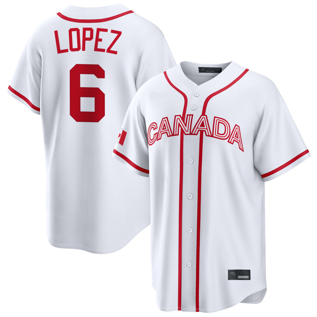 Jamed M.Marlins #6 Otto Lopez Player White 2026 World Classic Home Pick-A-Player Stitched Jerseys