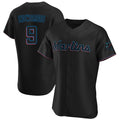 Jamed M.Marlins #9 Xavier Edwards Player Black Home Limited Elite Stitched Jerseys