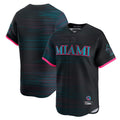 Jamed M.Marlins Blank Player Black City Connect Home Limited Stitched Jerseys