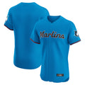 Jamed M.Marlins Blank Player Blue Home Limited Elite Stitched Jerseys