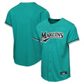 Jamed M.Marlins Blank Player Teal Mitchell & Ness Cooperstown Collection Game Stitched Jerseys