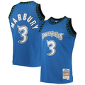 Jamed M.Timberwolves #3 Stephon Marbury Mitchell & Ness Blue 1996-1997 Hardwood Classics Swingman Stitched Jerseys