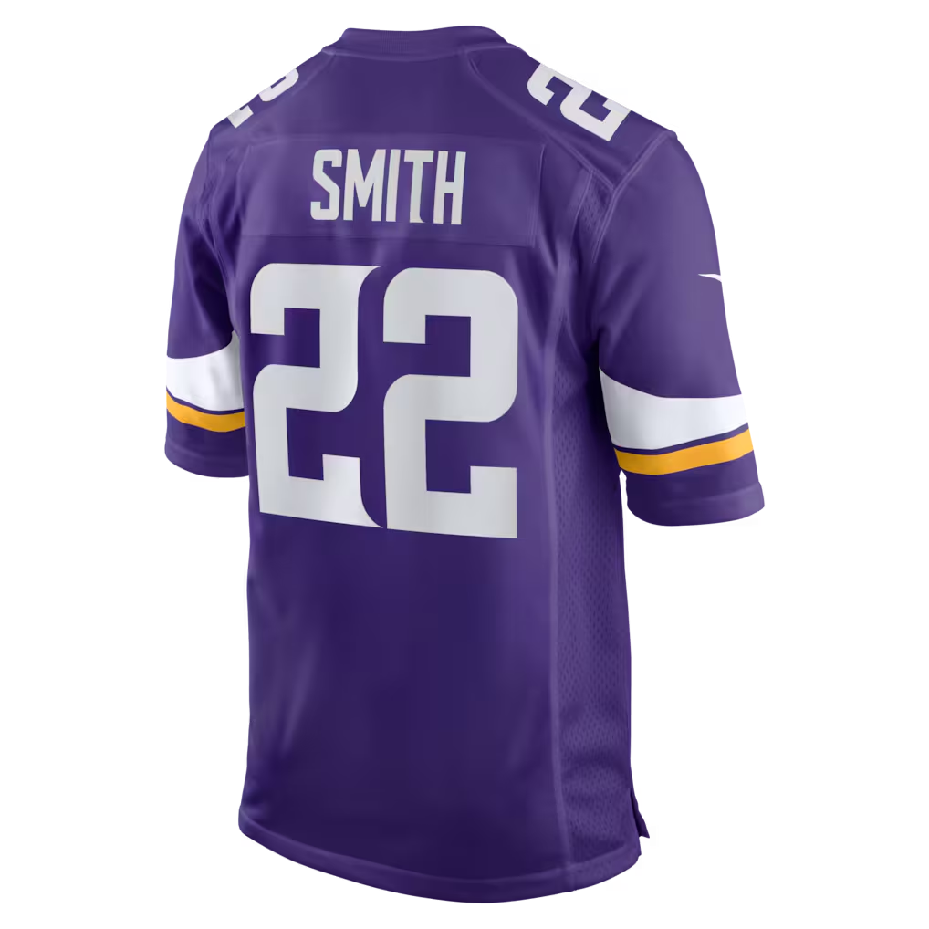 Jamed MN.Vikings #22 Harrison Smith Purple Game Stitched Jerseys