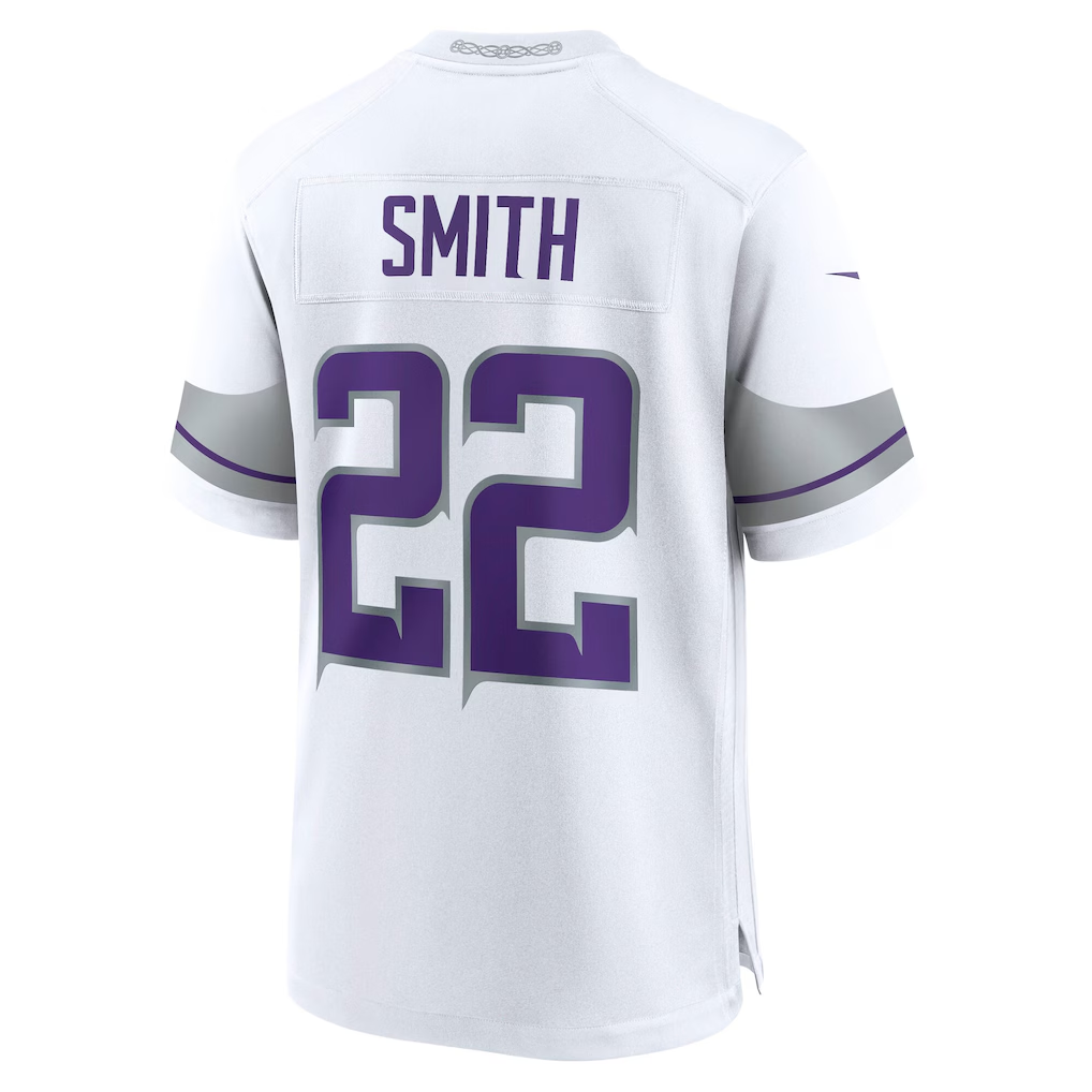 Jamed MN.Vikings #22 Harrison Smith White Alternate Game Stitched Jerseys