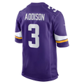 Jamed MN.Vikings #3 Jordan Addison Purple Game Stitched Jerseys