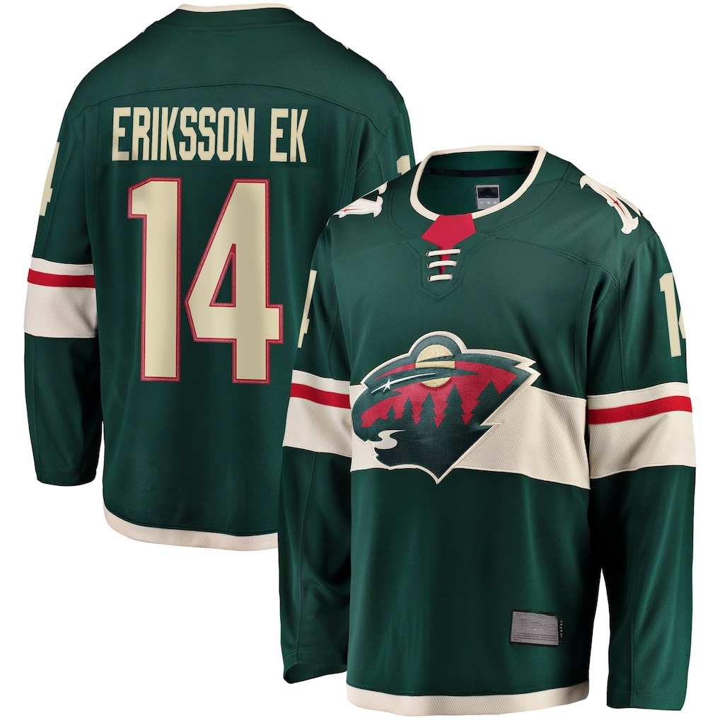 Jamed M.Wild #14 Joel Eriksson Ek Green Breakaway Jerseys