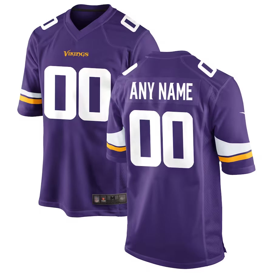 Jamed Custom MN.Vikings Game Home Stitched Jerseys