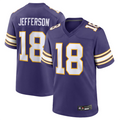 Jamed MN.Vikings #18 Justin Jefferson Player Purple Classic Limited Game Stitched Jerseys