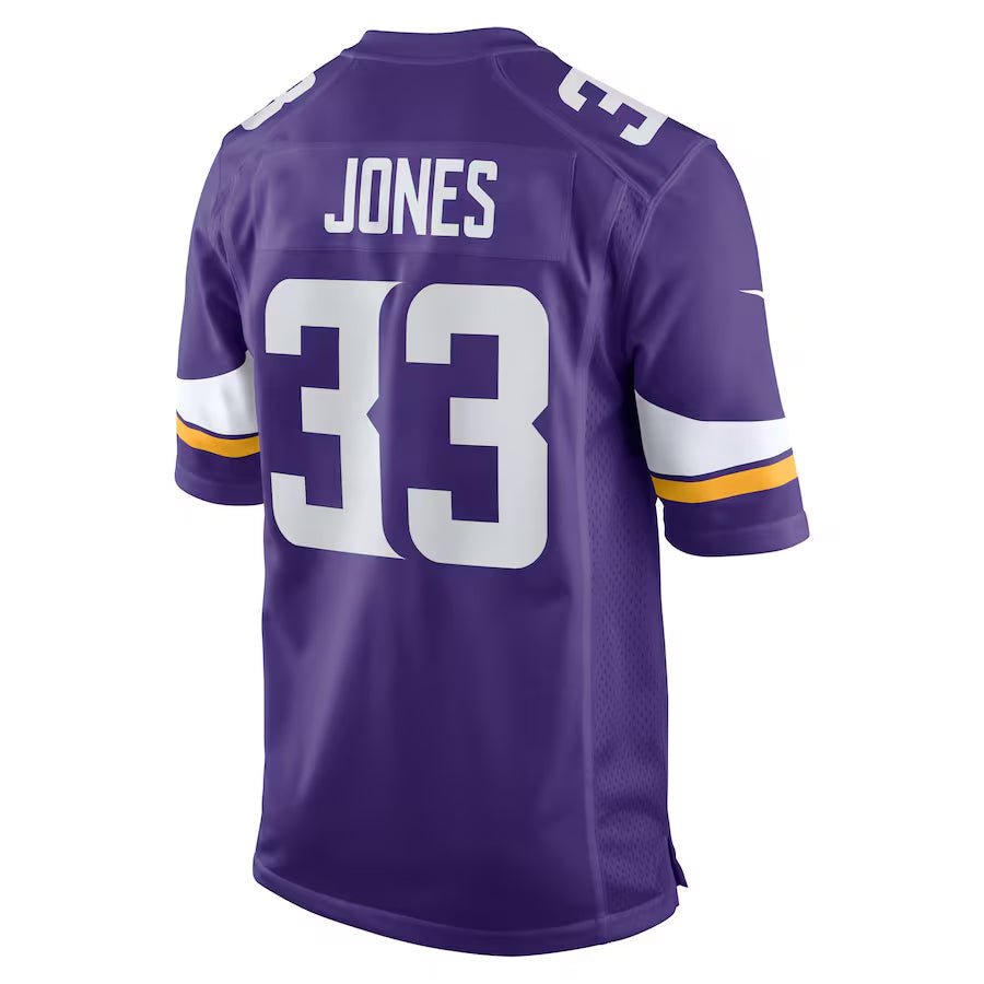 Jamed MN.Vikings #33 Aaron Jones Player Purple Home Game Stitched Jerseys