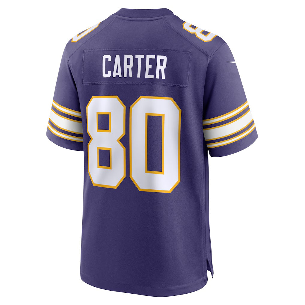 Jamed MN.Vikings #80 Cris Carter Purple Retired Player Alternate Game Stitched Jerseys