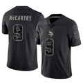 Jamed MN.Vikings #9 J.J. McCarthy Player Black REFLECTIVE Limited Stitched Jerseys