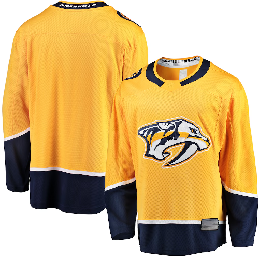 Jamed N.Predators Gold Breakaway Home Jerseys