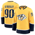 Jamed N.Predators #90 Ryan O'Reilly Yellow Home Premium Jerseys