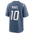 Jamed NE.Patriots #10 Drake Maye Player Storm Blue Rivalries Collection Game Stitched Jersey