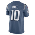 Jamed NE.Patriots #10 Drake Maye Player Storm Blue Rivalries Collection Limited Stitched Jerseys