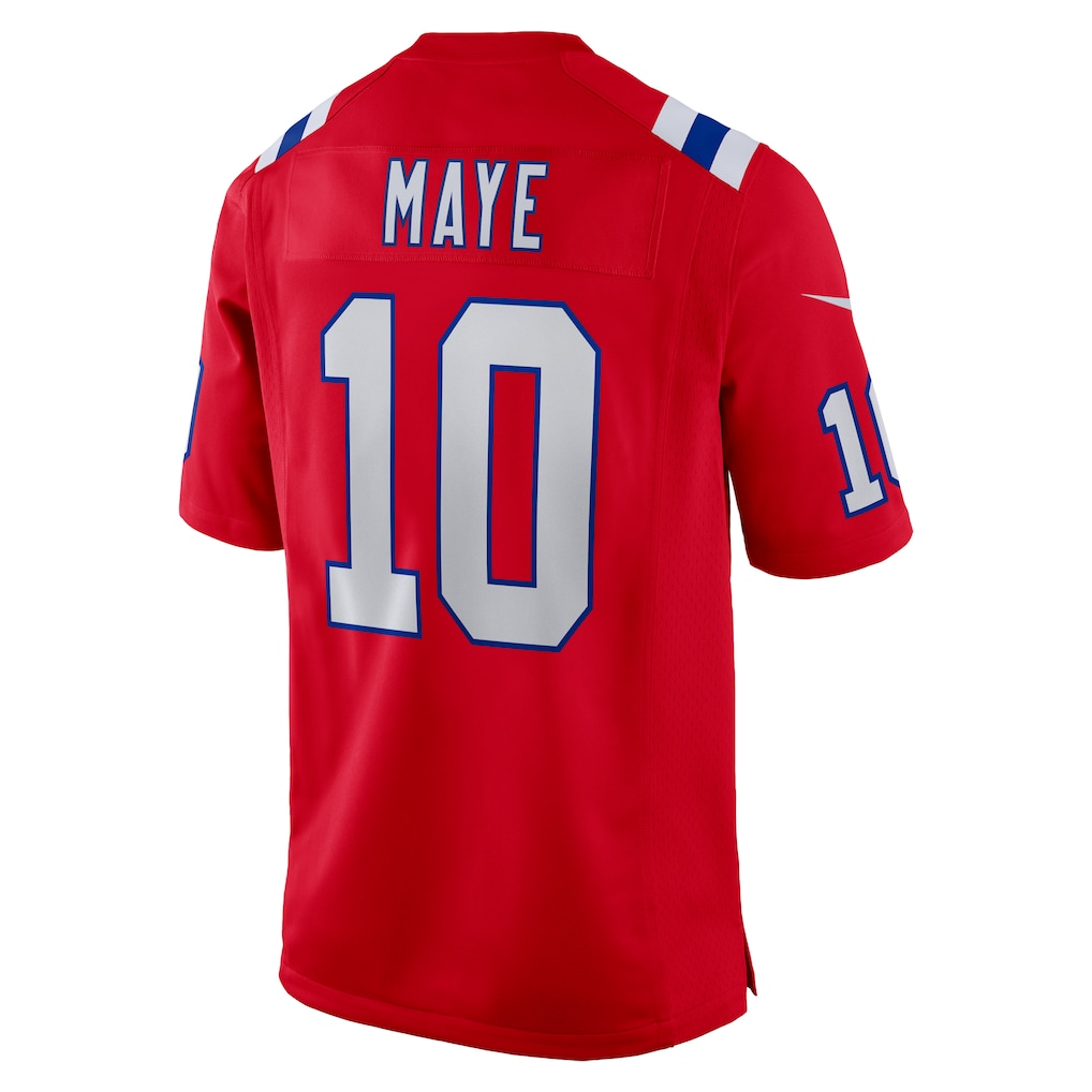 Jamed NE.Patriots #10 Drake Maye Red Player Game Stitched Jerseys