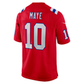 Jamed NE.Patriots #10 Drake Maye Red Player Game Stitched Jerseys