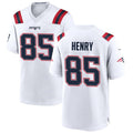 Jamed NE.Patriots #85 Hunter Henry Player White Home Game Stitched Jerseys