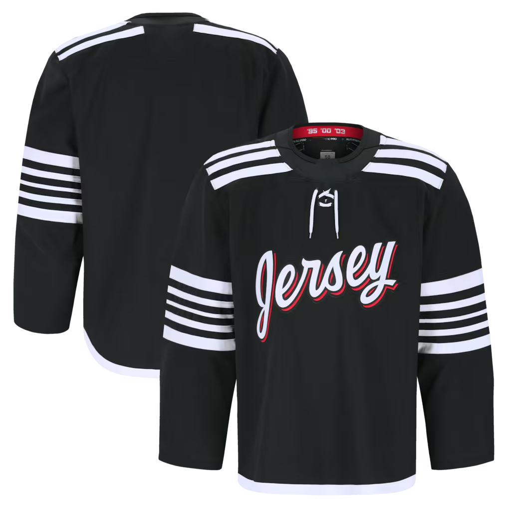 Jamed N.Jersey Devils Black Alternate Authentic Pro Jerseys