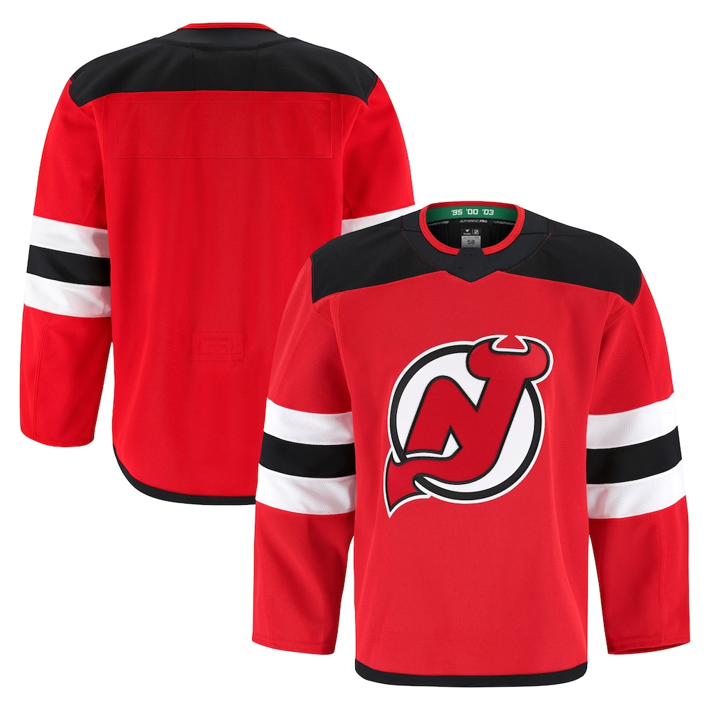 Jamed N.Jersey Devils Red Home Authentic Pro Jerseys