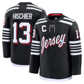 Jamed N.Jersey Devils #13 Nico Hischier Black Alternate Premium Jerseys