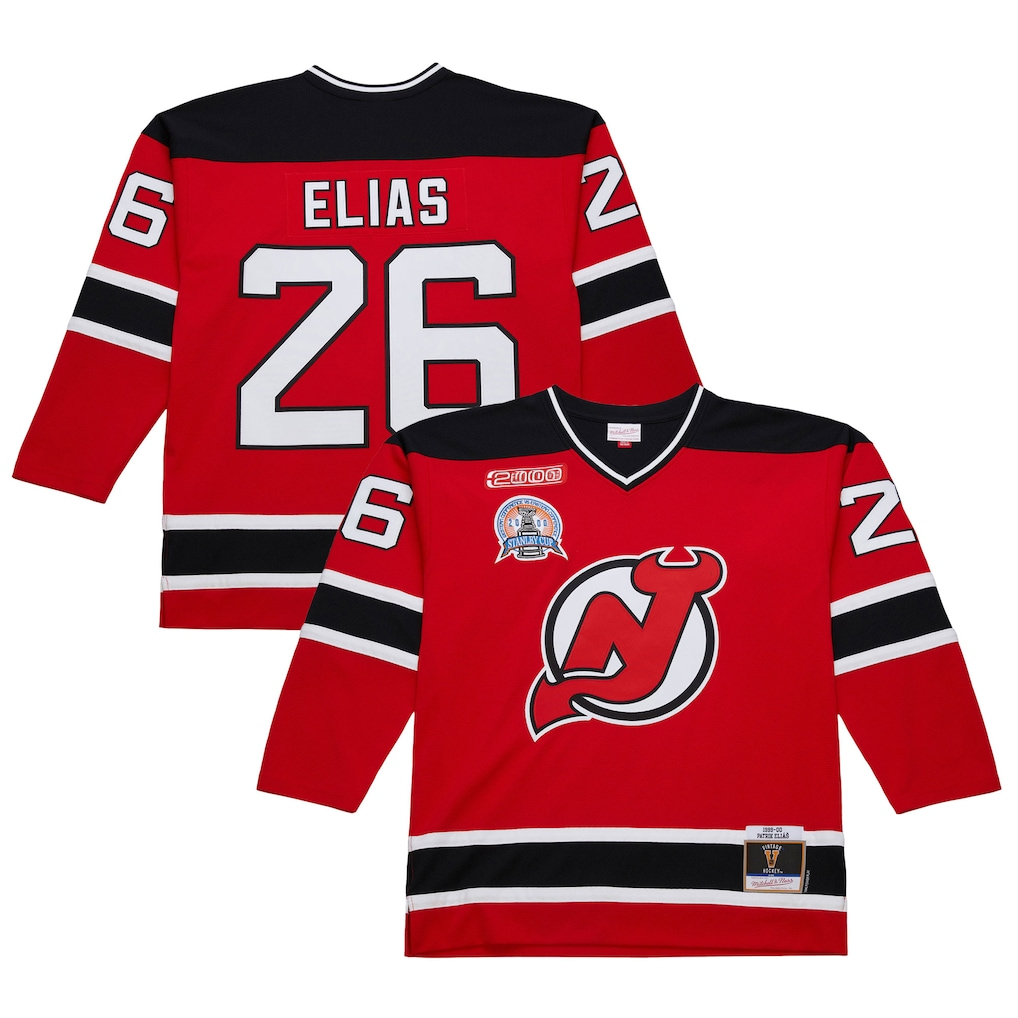 Jamed N.Jersey Devils #26 Patrik Elias Red 1999-00 Power Play Jerseys