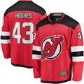 Jamed N.Jersey Devils #43 Luke Hughes Red Home Breakaway Player Jerseys